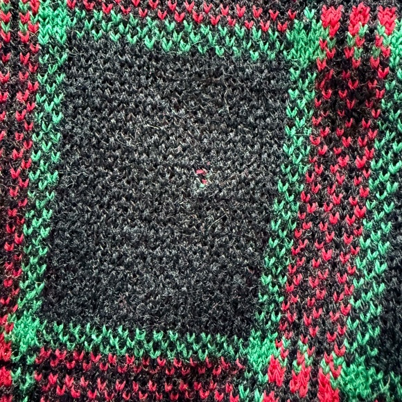 Vintage Pendleton Wool Plaid Cardigan Women’s 2X Black Red Green USA Knit Tartan - Picture 7 of 10